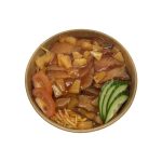 7.Svinekam i sur-sød sauce med nudler