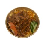 14.Oksekød med tomat og nudler